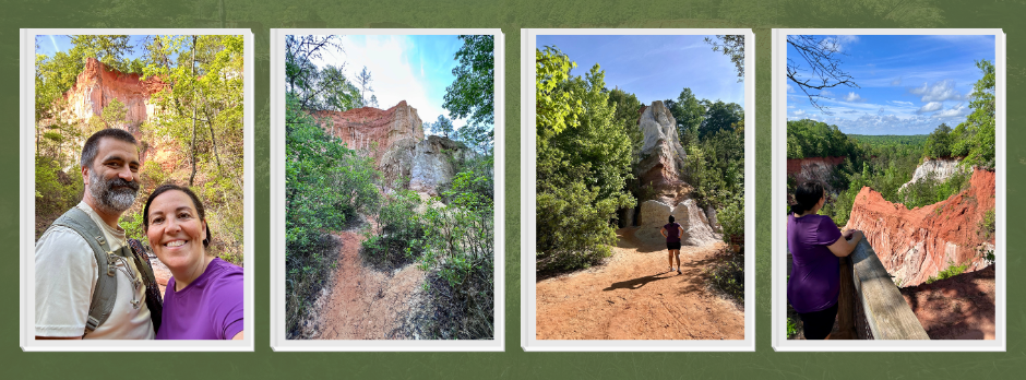 4 images of Providence Canyon State park