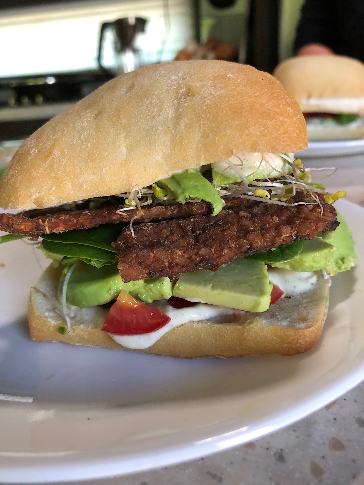 Tempeh BLT Sandwich