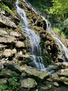 mountain waterfall