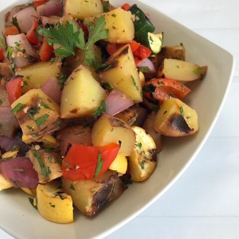 Grilled Potato Salad with Chimichurri Vinaigrette