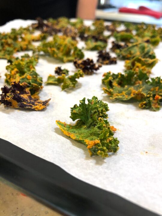 Easy Cheesy Kale Chips VegInspired
