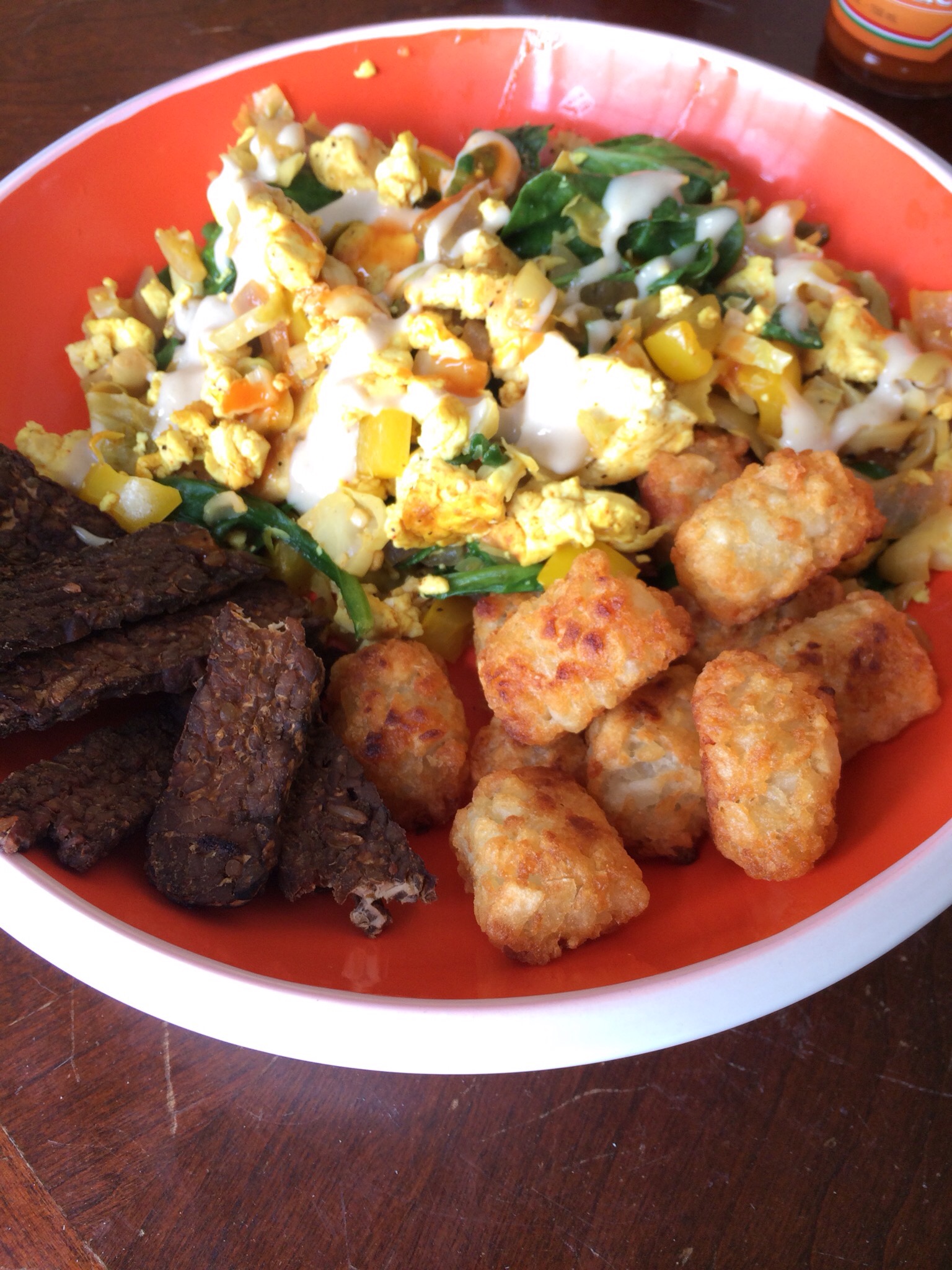 Tofu Scramble with Brussels Sprouts