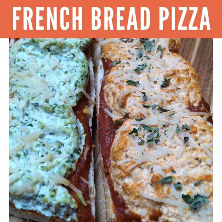 Vegan French Bread Pizza with Tofu Ricotta